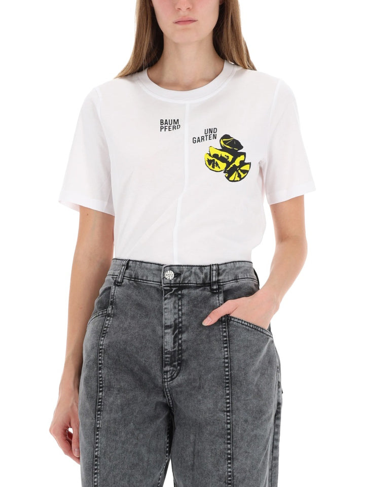 Baum Und Pferdgarten T shirt - Bianco | Wanan Luxury