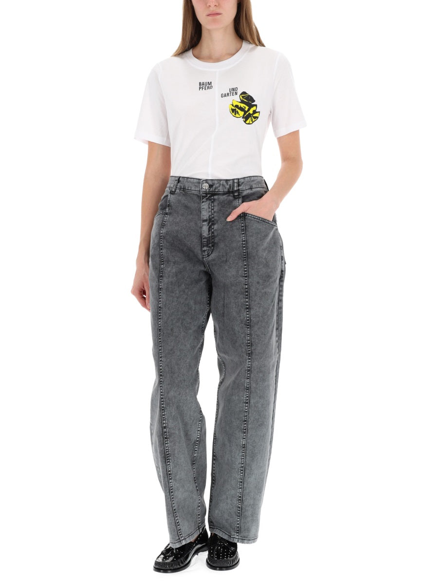 Baum Und Pferdgarten T shirt - Bianco | Wanan Luxury