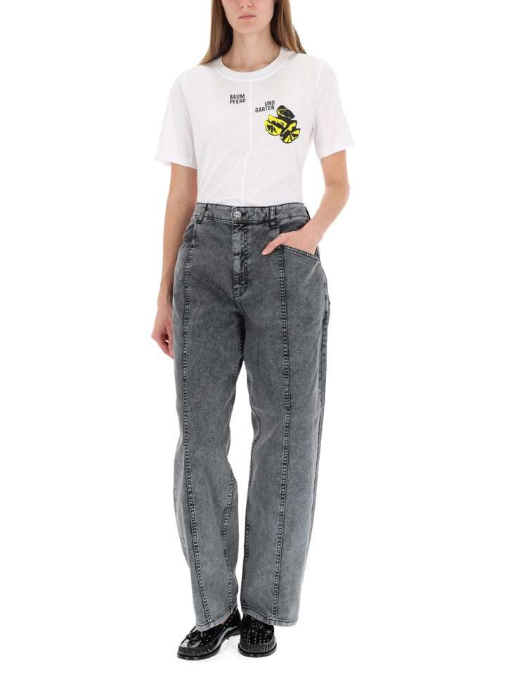 Baum Und Pferdgarten T shirt - Bianco | Wanan Luxury