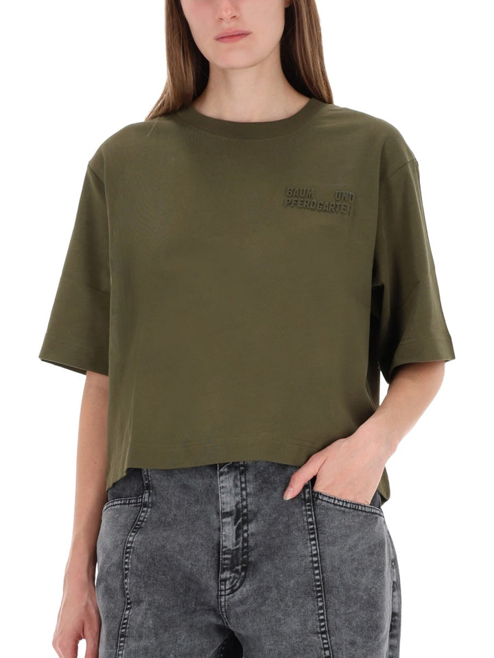 Baum Und Pferdgarten T shirt - Verde | Wanan Luxury