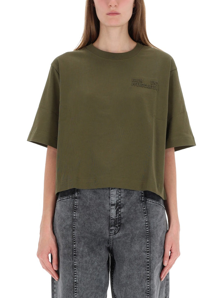 Baum Und Pferdgarten T shirt - Verde | Wanan Luxury