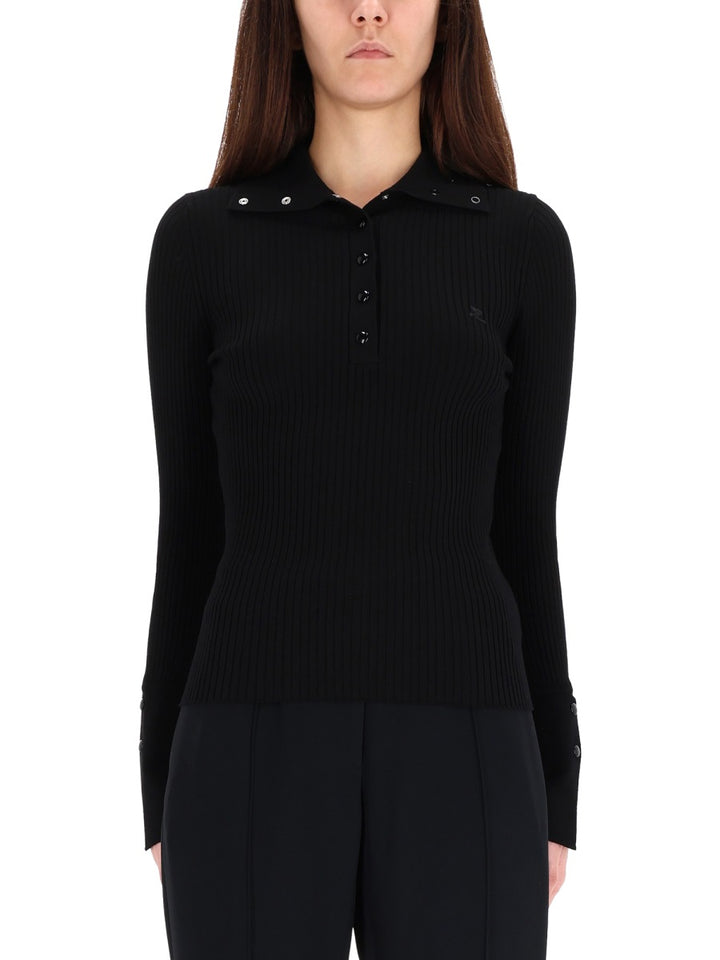 Courrèges Polo - Nero | Wanan Luxury