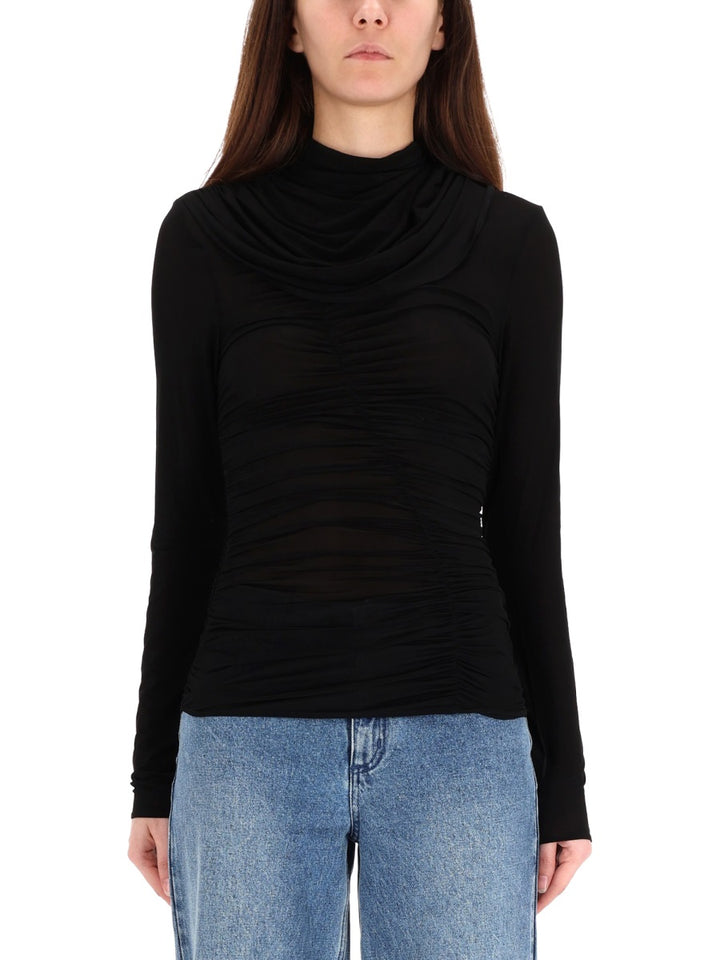 Magda Butrym Top - Nero | Wanan Luxury