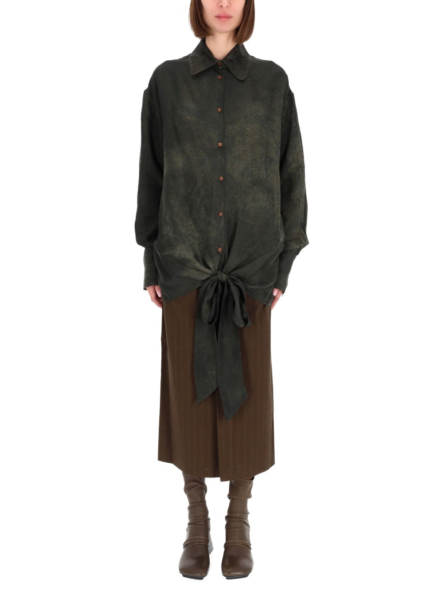 Uma Wang Top - Verde | Wanan Luxury