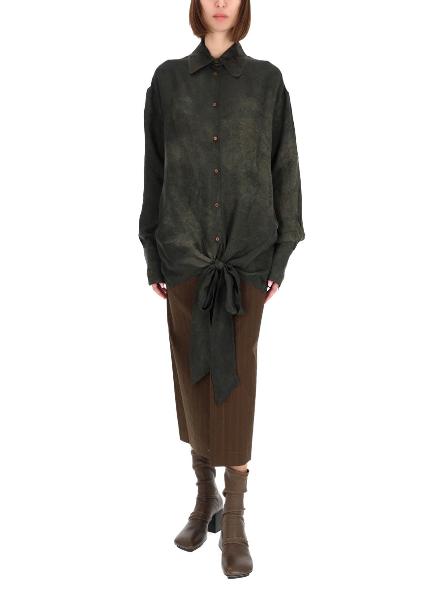 Uma Wang Top - Verde | Wanan Luxury