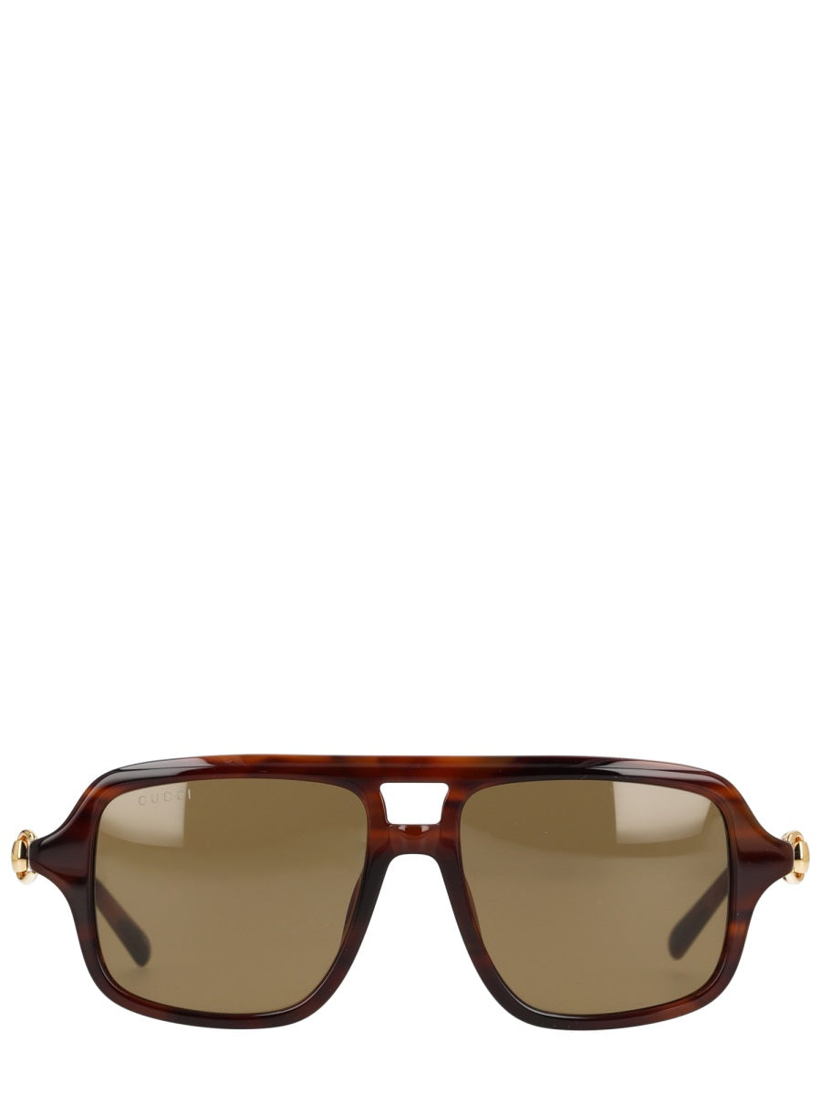 Gucci Occhiali da Sole - Brown | 96a61d19eed45f67a0ce6223bb01bd0dd8cc1be2