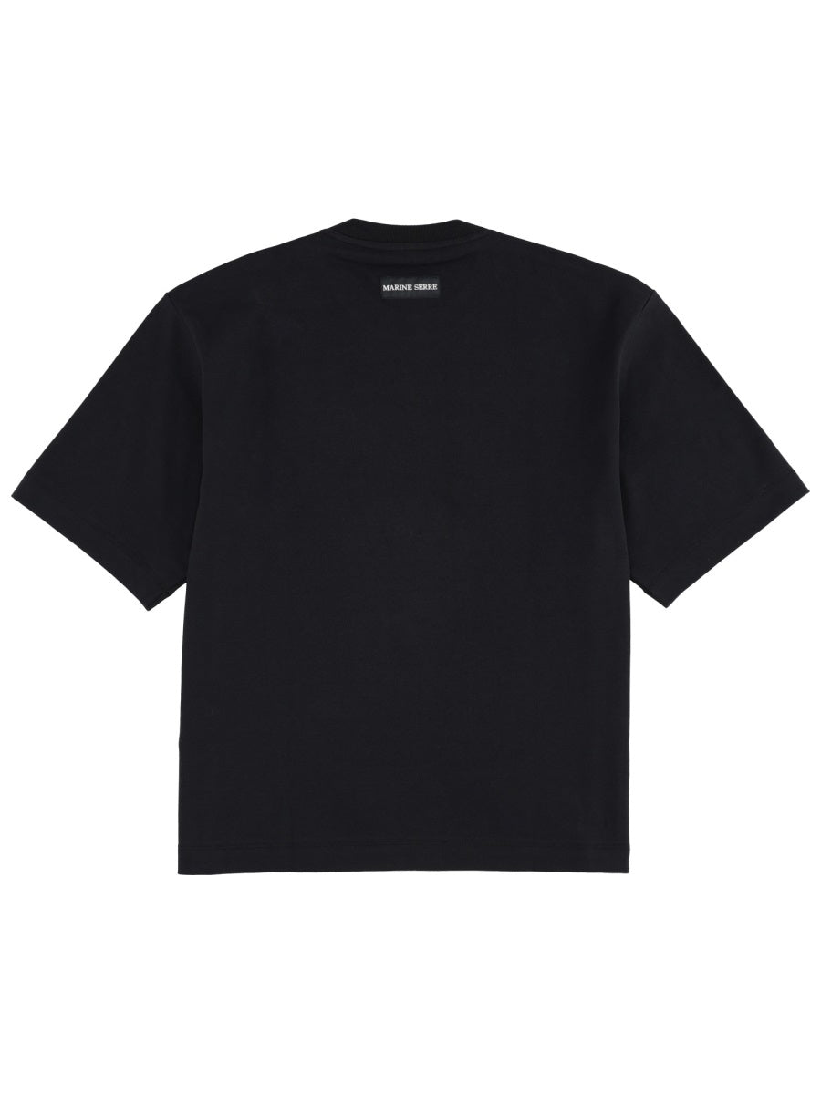 Marine Serre T shirt - Nero | Wanan Luxury