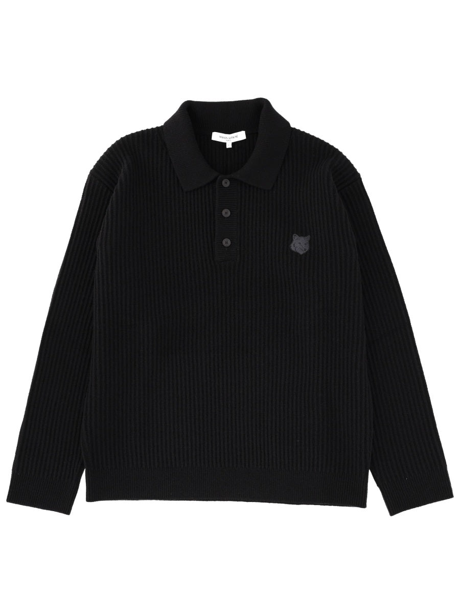 Maison Kitsuné Polo - Nero | Wanan Luxury