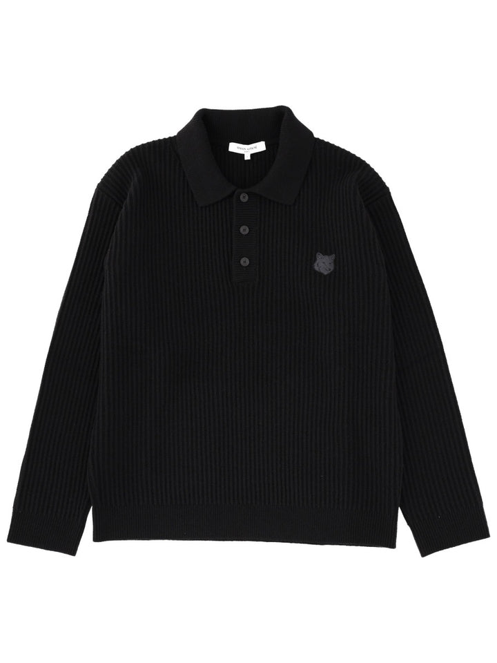 Maison Kitsuné Polo - Nero | Wanan Luxury