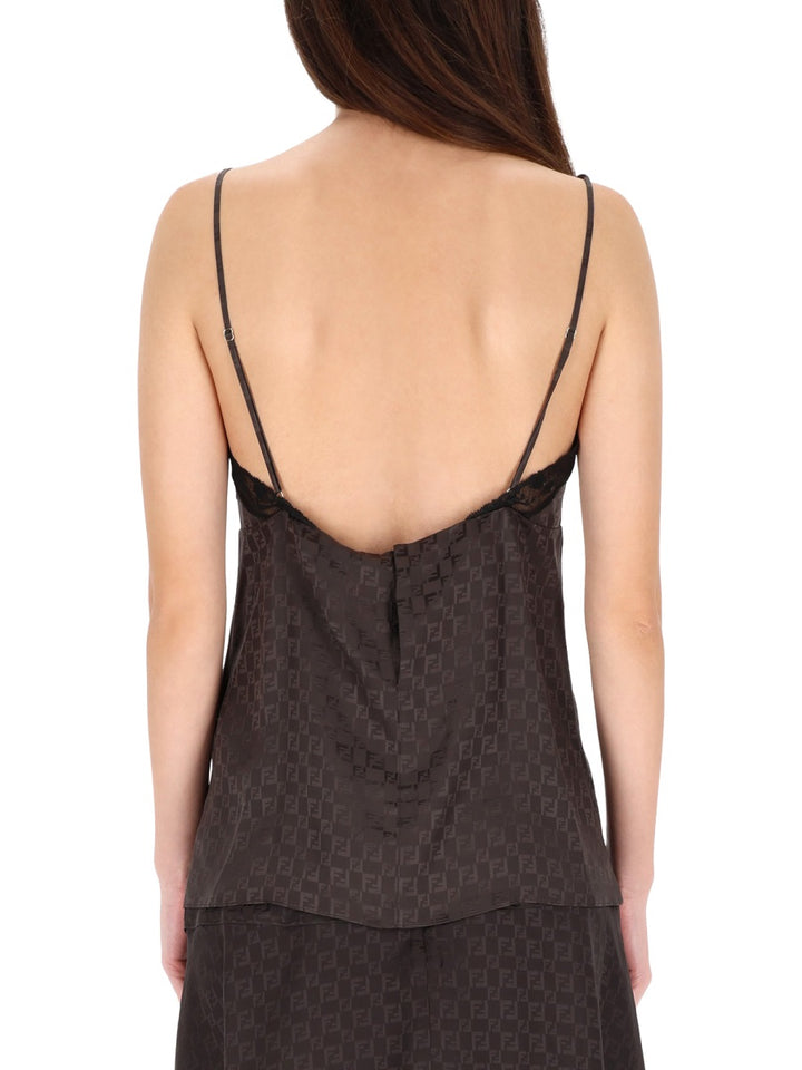 Fendi Top - Brown | 565c6205591941a56355bfc06c953fc87821f9c3
