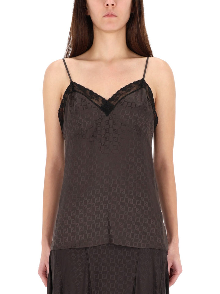Fendi Top - Brown | cedb39f9323286257c3e33beef96deb1288a230b