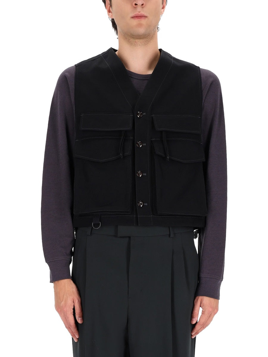 Lemaire Gilet - Nero | Wanan Luxury