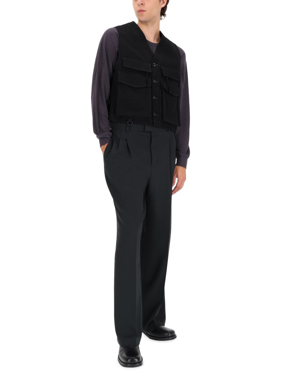 Lemaire Gilet - Nero | Wanan Luxury