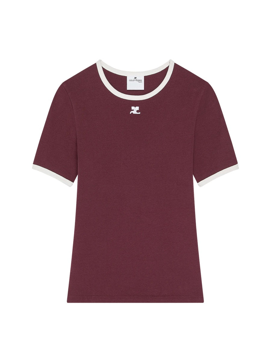 Courrèges T shirt - Bordeaux | Wanan Luxury