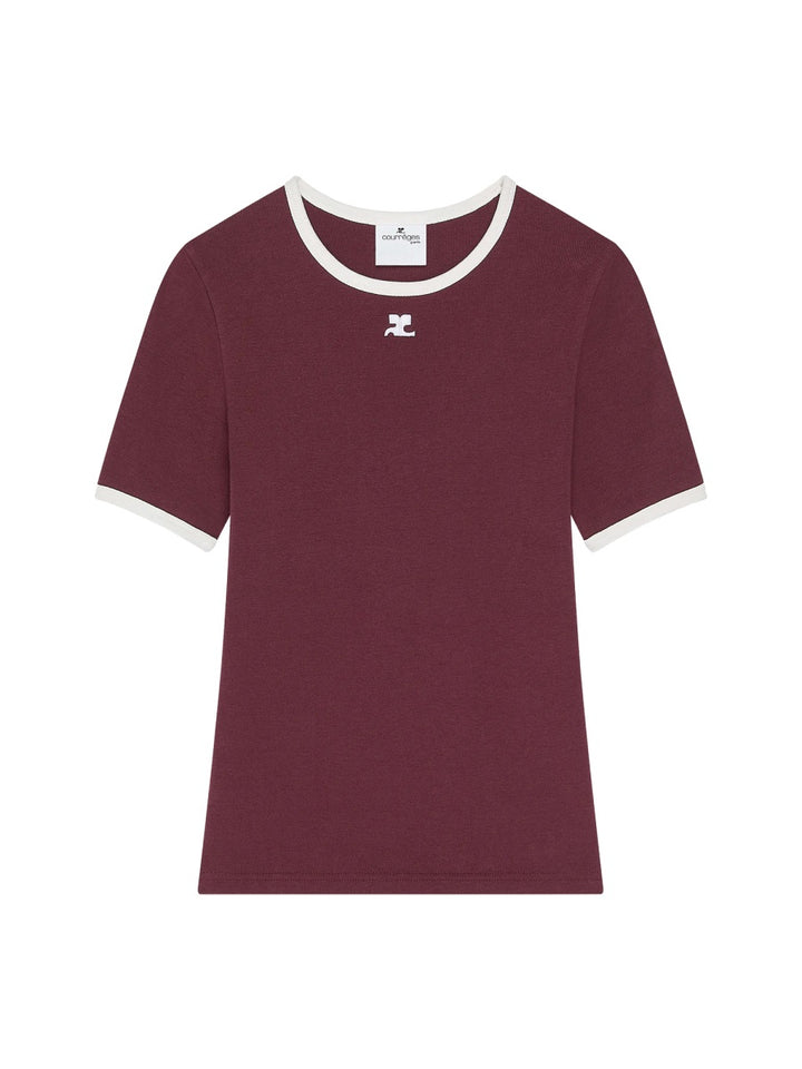 Courrèges T shirt - Bordeaux | Wanan Luxury