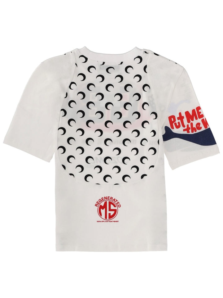 Marine Serre T shirt - Bianco | Wanan Luxury