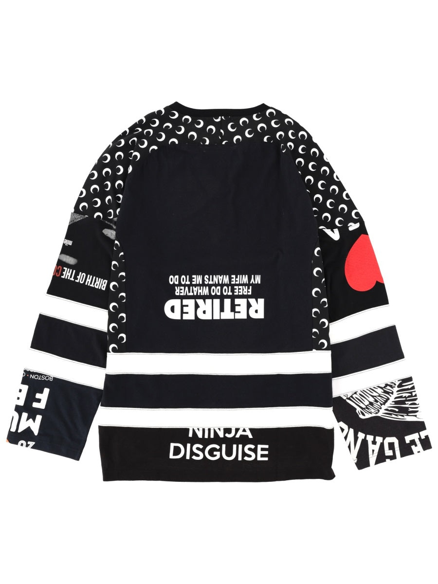 Marine Serre T shirt - Nero | Wanan Luxury