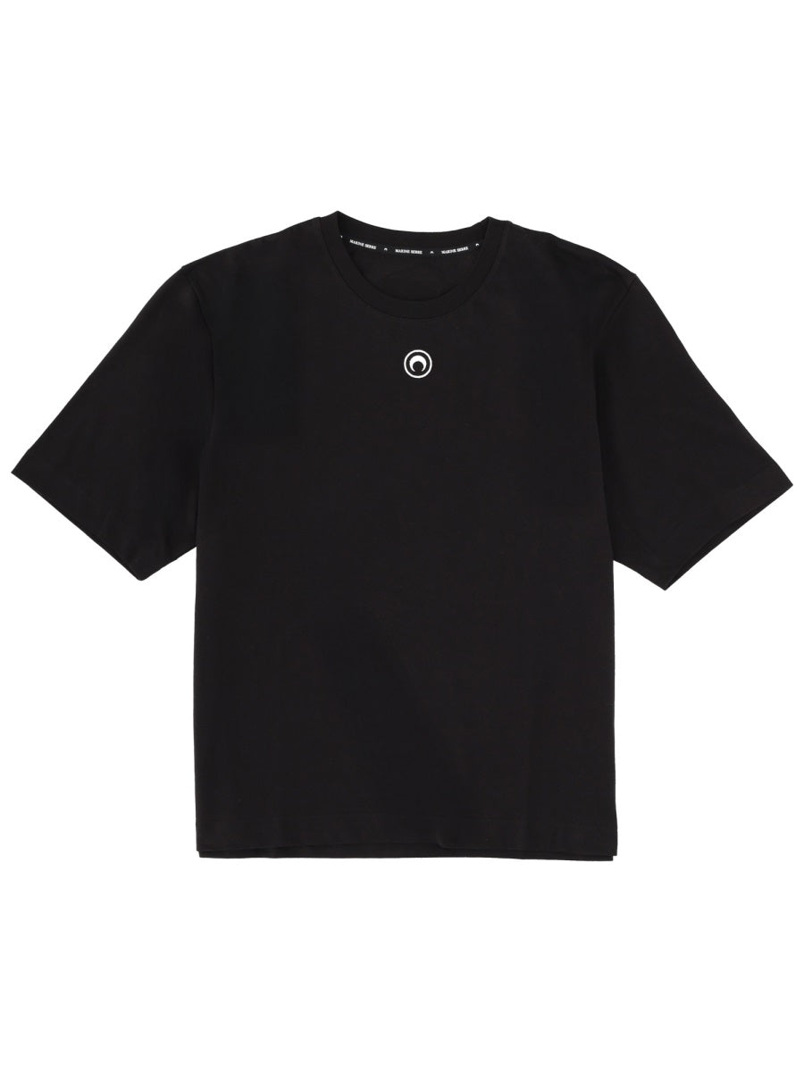 Marine Serre T shirt - Nero | Wanan Luxury