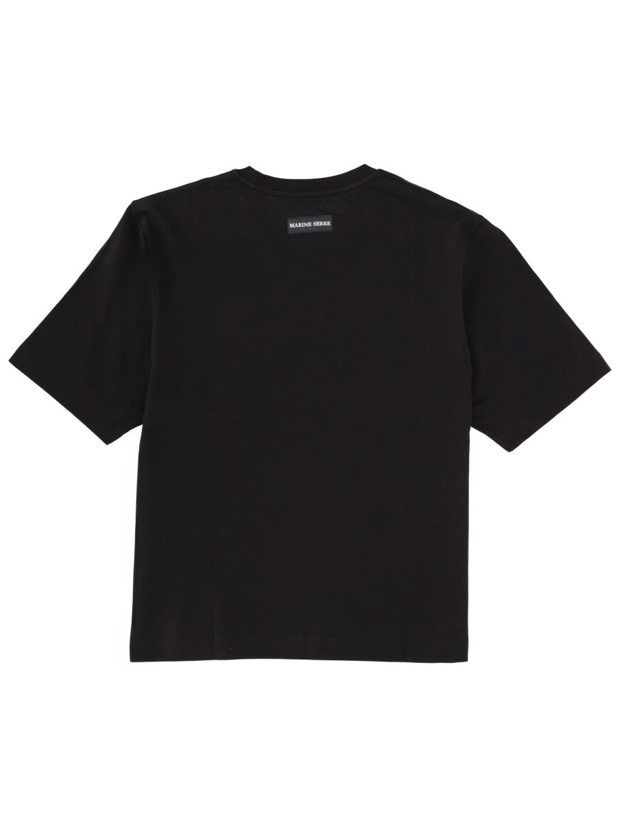 Marine Serre T shirt - Nero | Wanan Luxury