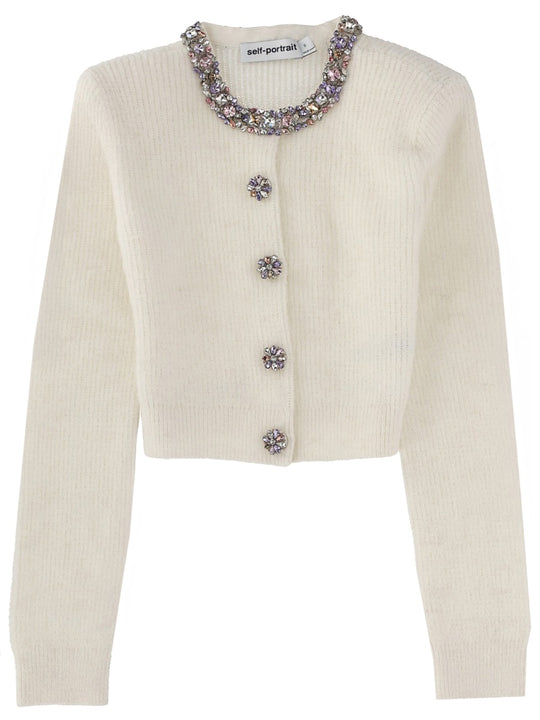 Cardigan With "Diamanté" Detail