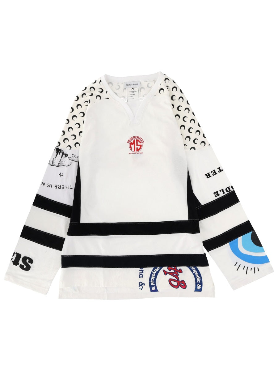 Marine Serre T shirt - Bianco | Wanan Luxury