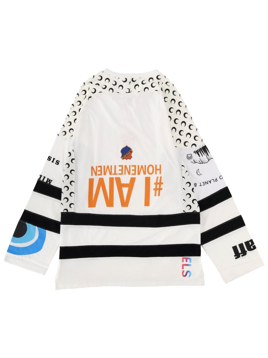 Marine Serre T shirt - Bianco | Wanan Luxury