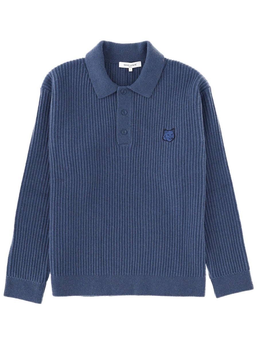 Maison Kitsuné Polo - Blu | Wanan Luxury
