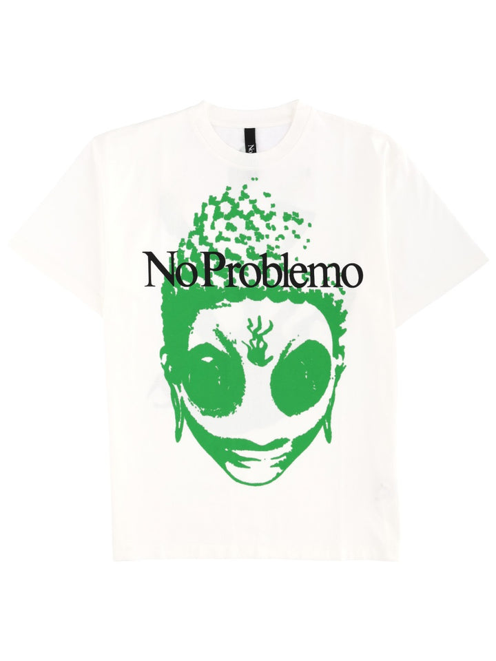 NO PROBLEMO T shirt - Bianco | Wanan Luxury