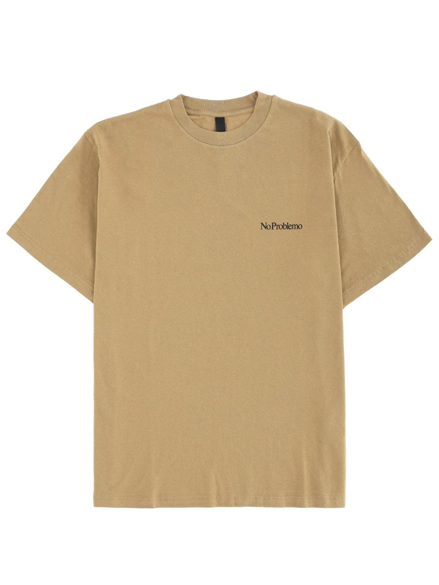 NO PROBLEMO T shirt - Marrone | Wanan Luxury