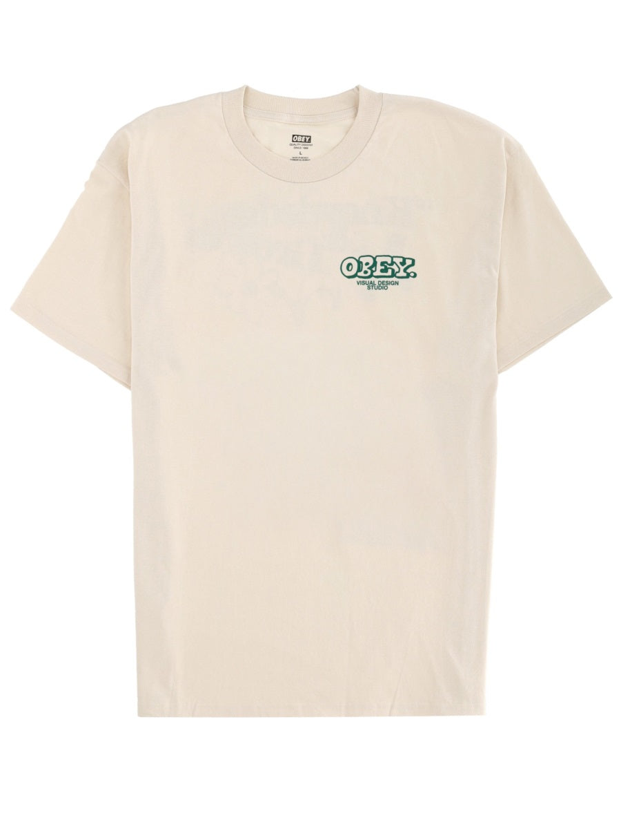 Obey T shirt - Giallo | Wanan Luxury