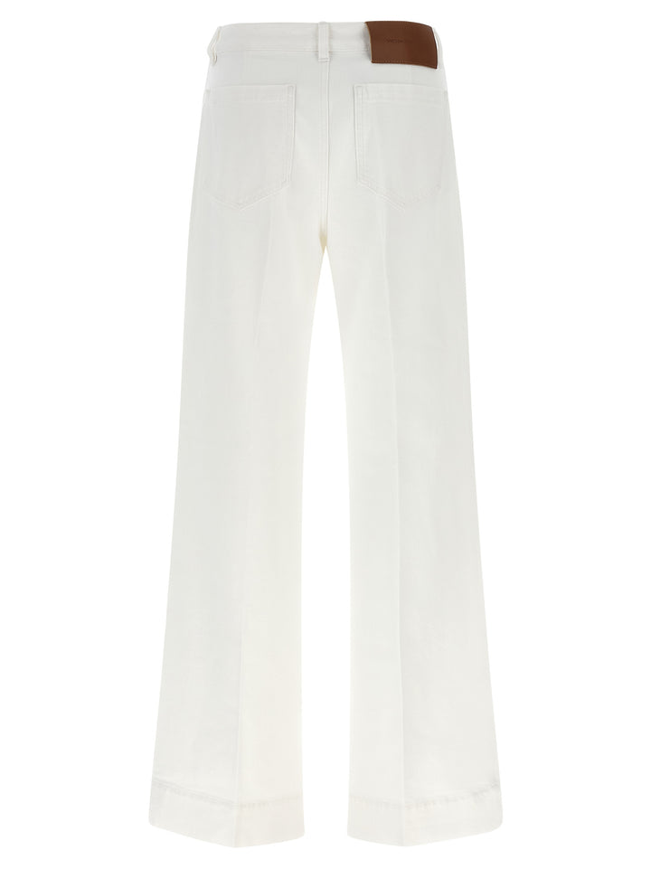 Victoria Beckham Alina Jeans - Bianco | b36d74dffed566fc5872238ba805f40e54dbe2e5