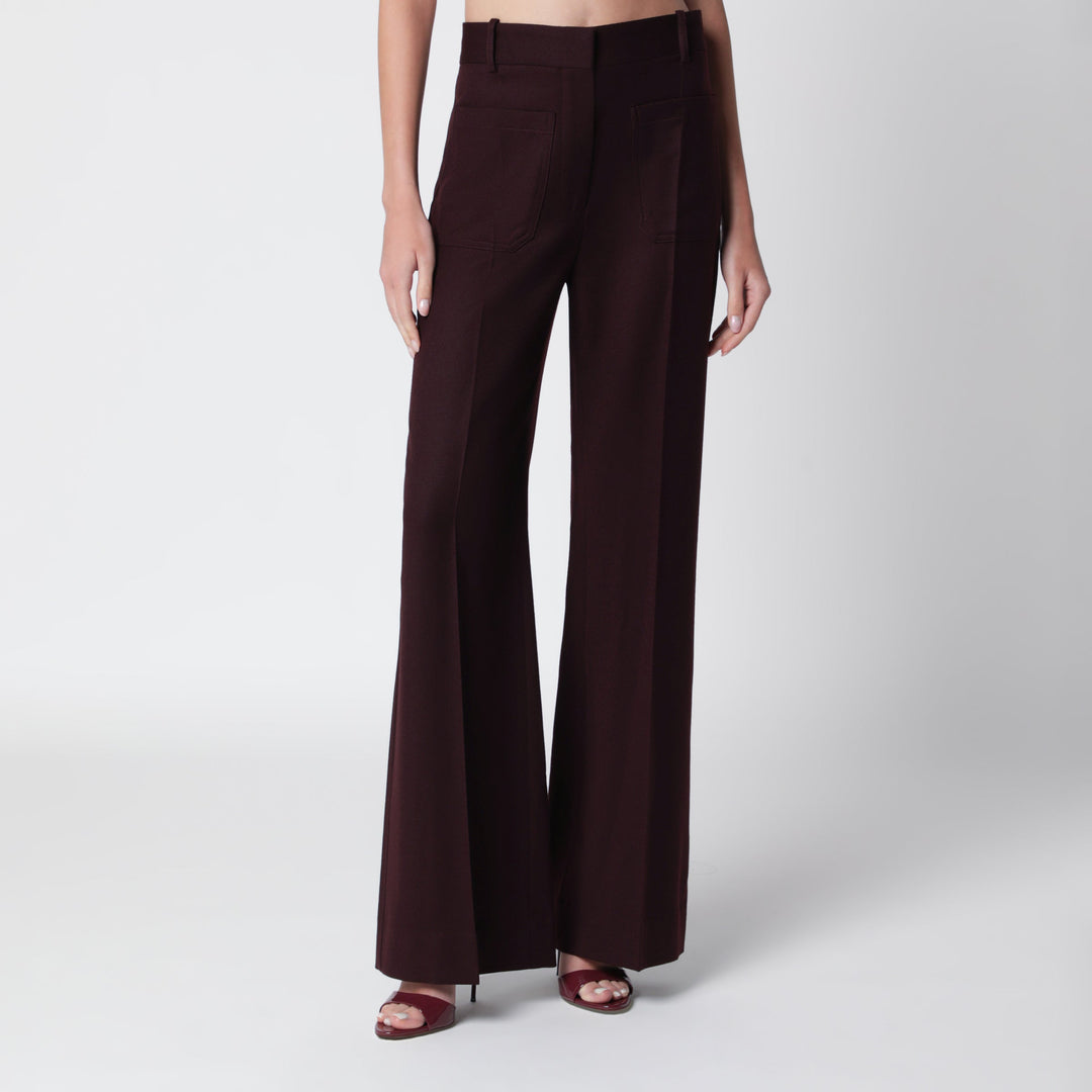 Victoria Beckham Pantaloni - Marrone | 575b87e622e6cb7f627713d64f51aec405b920e3