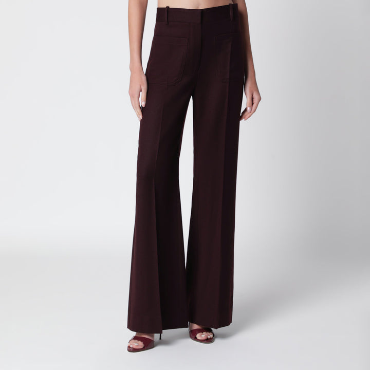 Victoria Beckham Pantaloni - Marrone | 575b87e622e6cb7f627713d64f51aec405b920e3