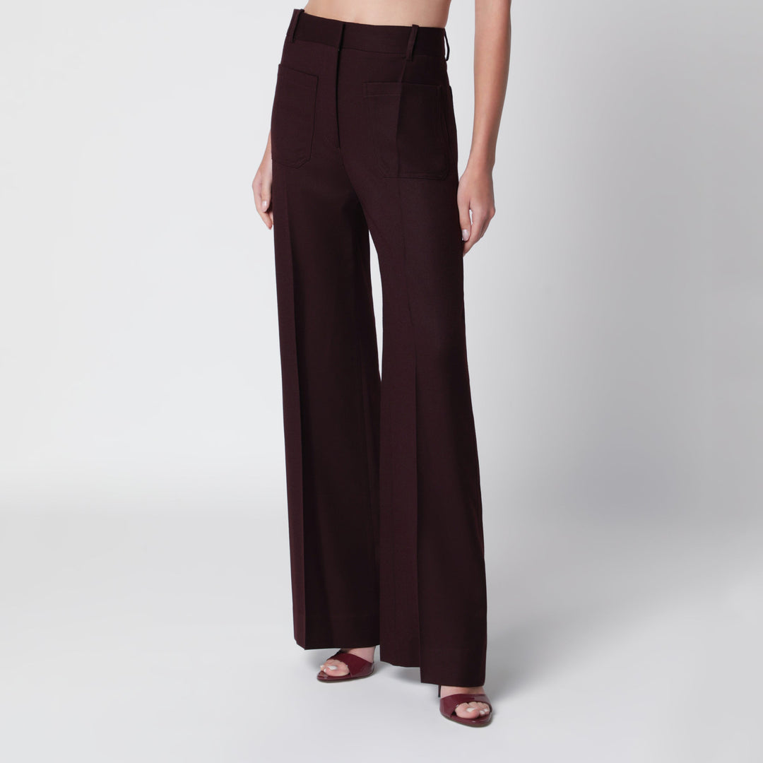 Victoria Beckham Pantaloni - Marrone | a39e378738fc8698fedc1dbe8b66023a59c6d3dc