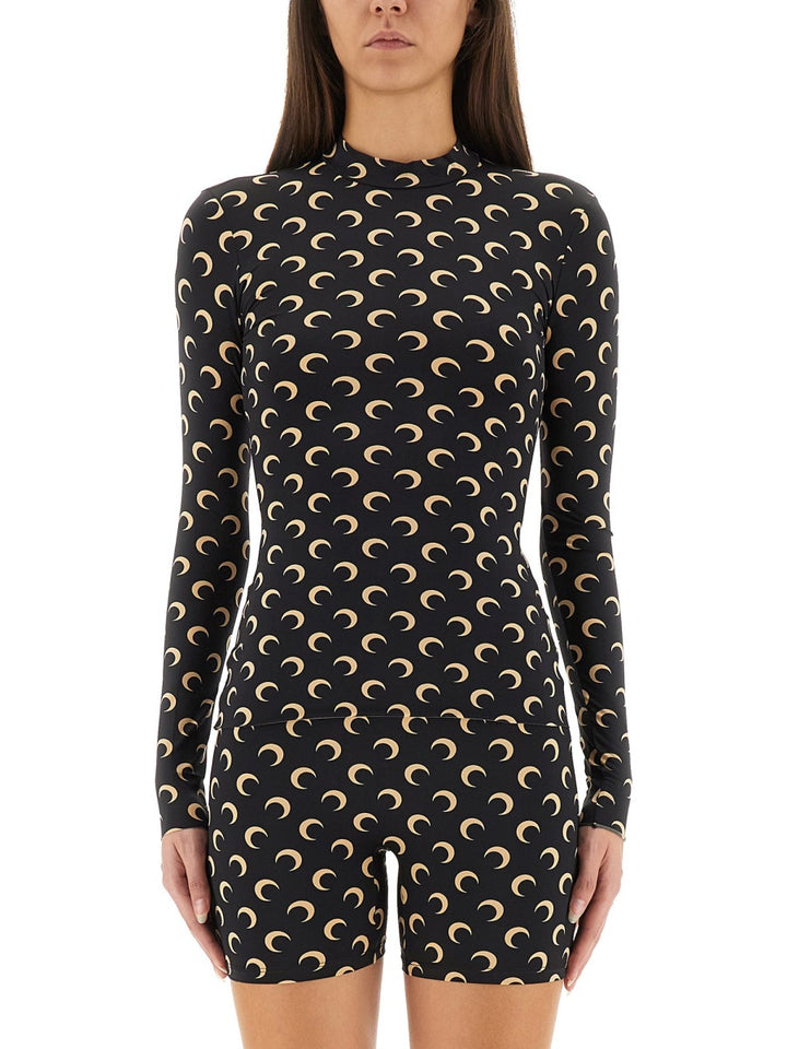 Marine Serre Top - Black | 1ed164cd7c7e0750c81ab5100a4b3720dd727059