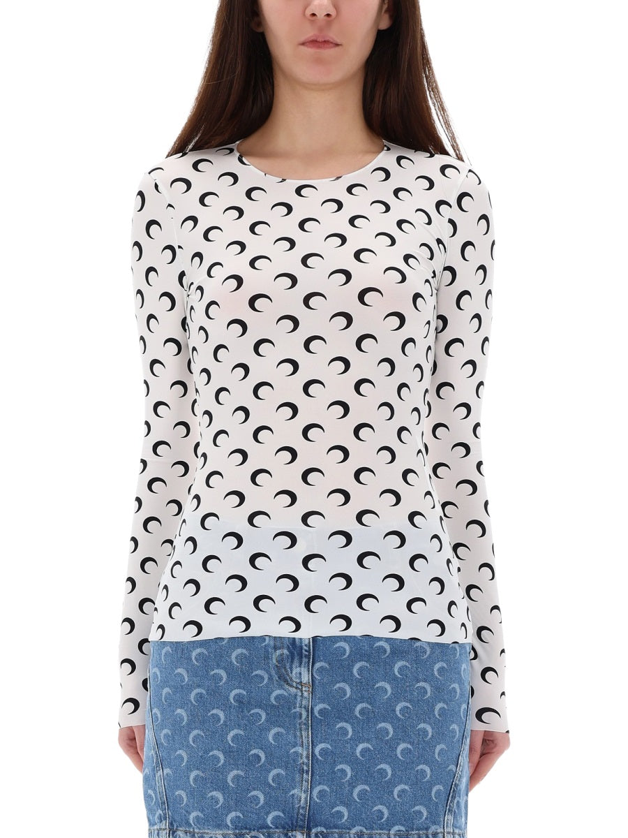 Marine Serre Top - Bianco | Wanan Luxury