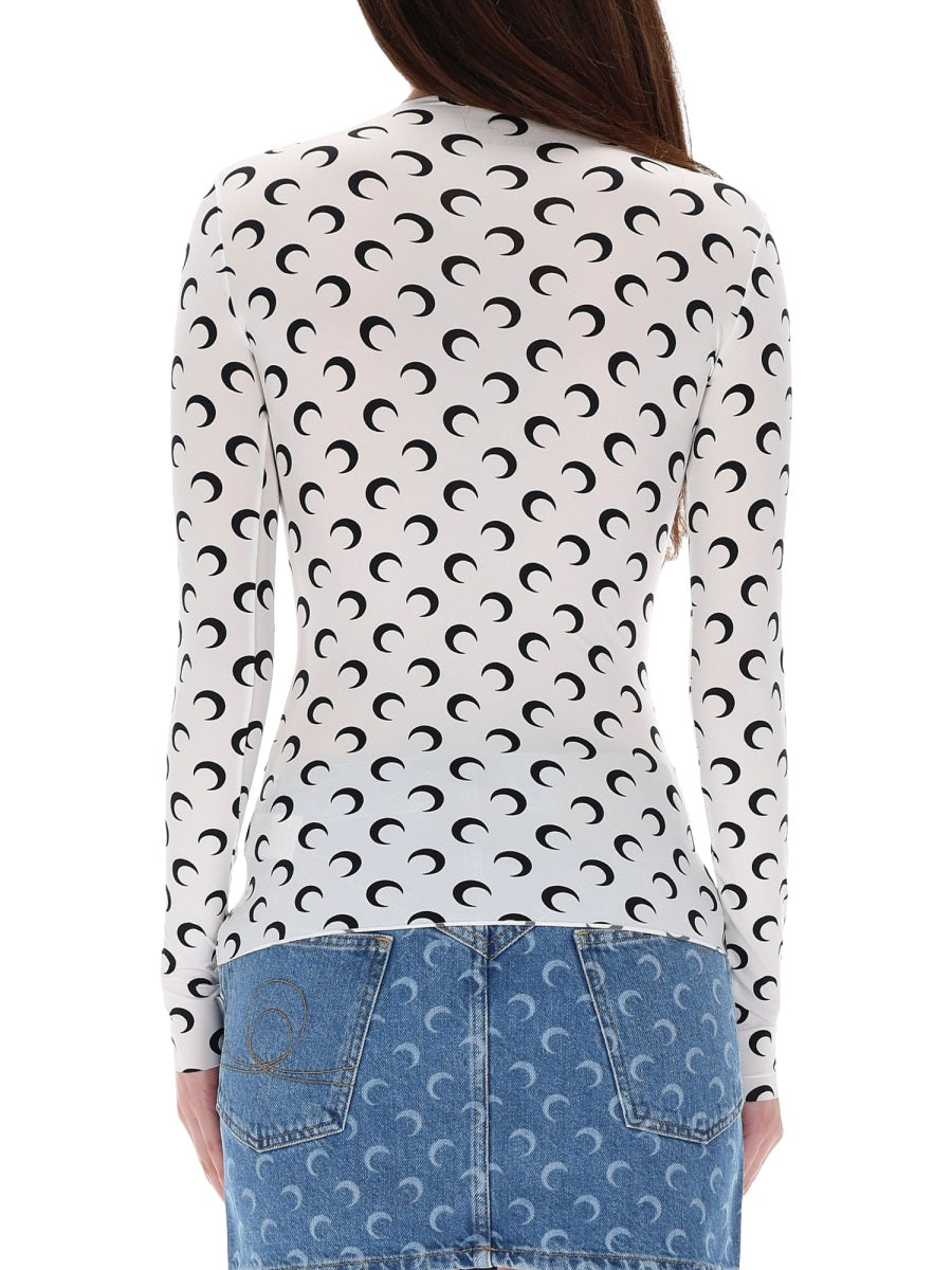 Marine Serre Top - Bianco | Wanan Luxury