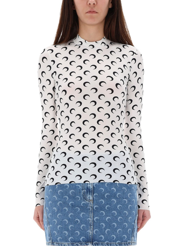 Marine Serre Top - Bianco | Wanan Luxury