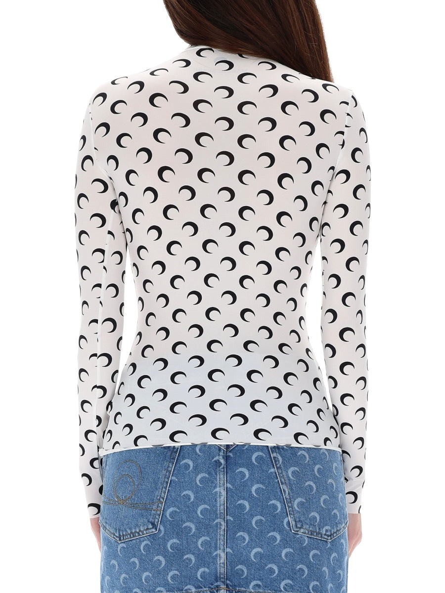 Marine Serre Top - Bianco | Wanan Luxury