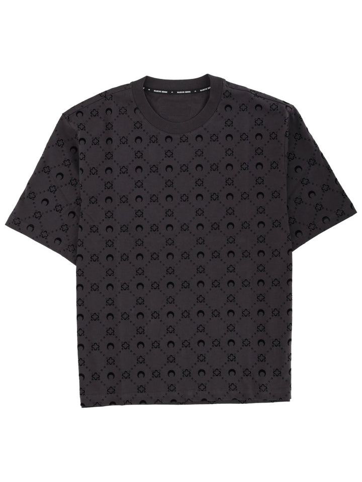 Marine Serre T shirt - Nero | Wanan Luxury