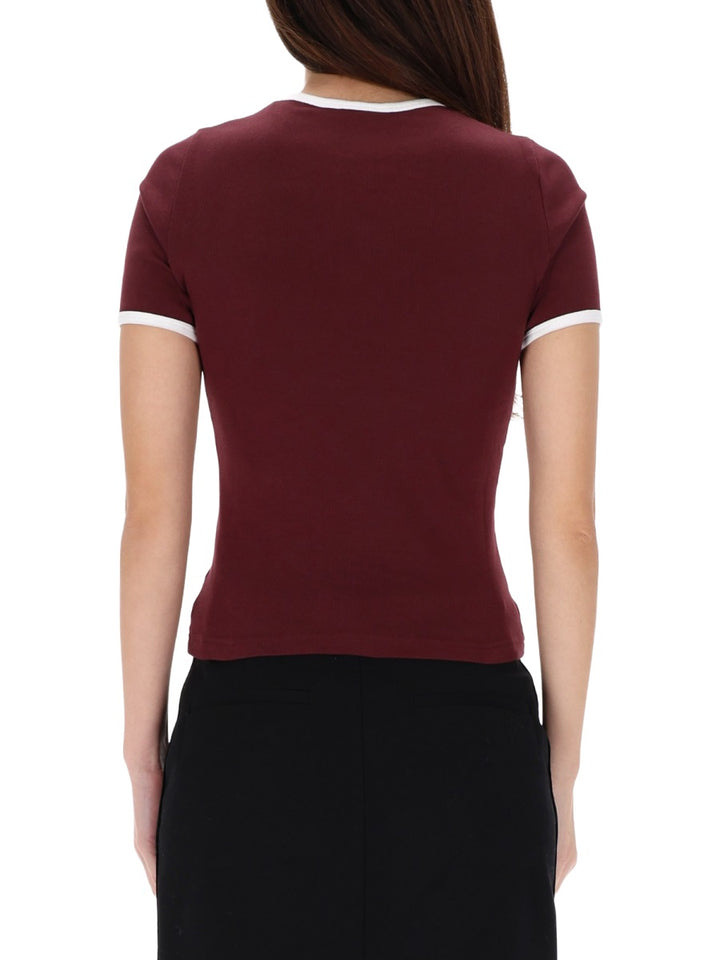 Courrèges T shirt - Bordeaux | Wanan Luxury
