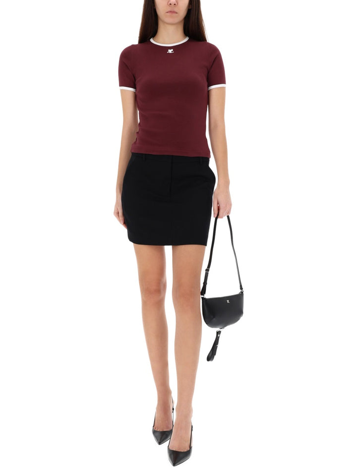 Courrèges T shirt - Bordeaux | Wanan Luxury