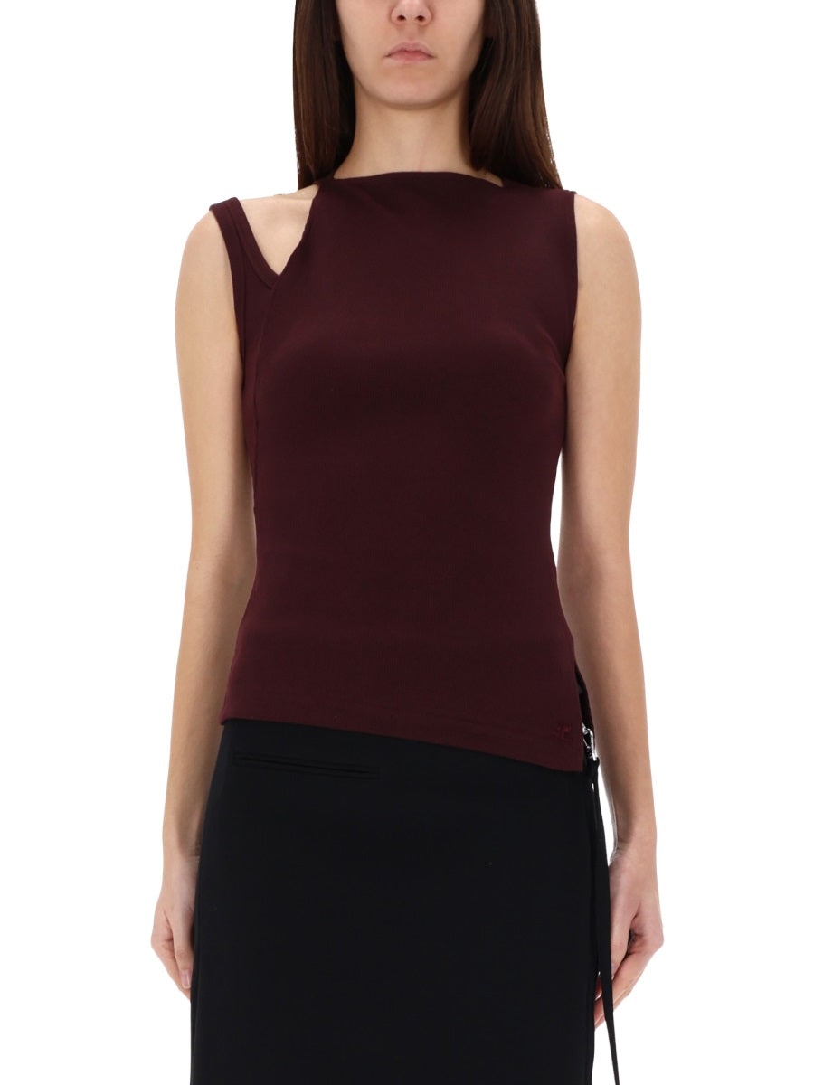 Courrèges Top - Bordeaux | Wanan Luxury