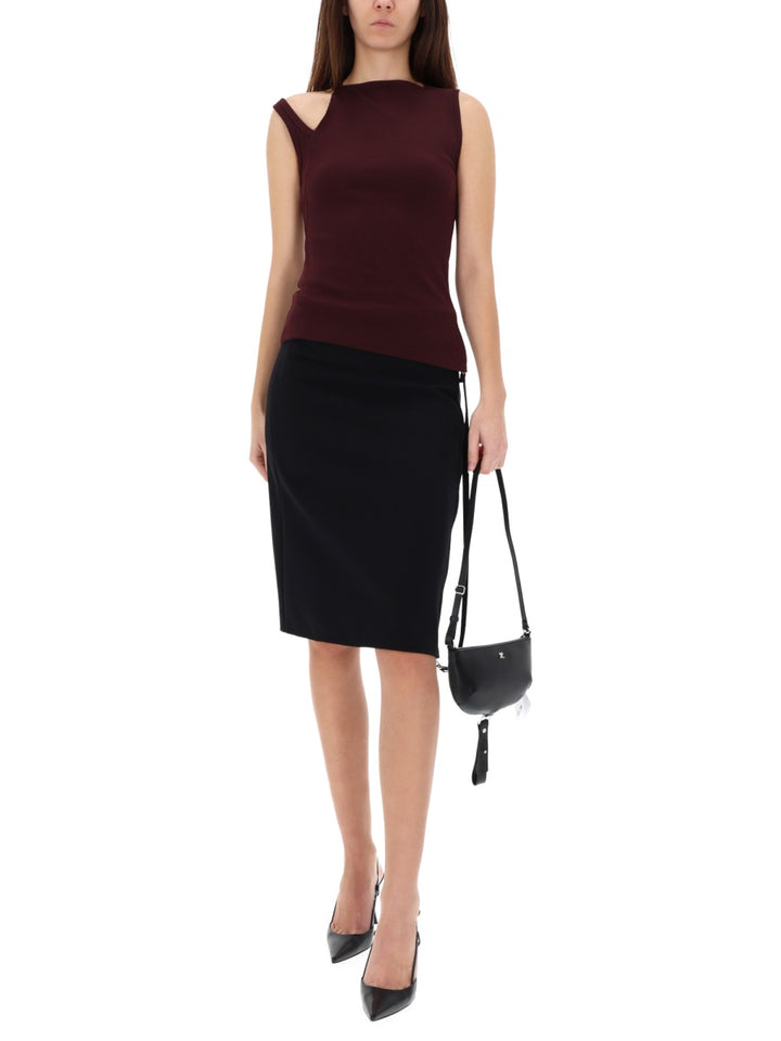 Courrèges Top - Bordeaux | Wanan Luxury