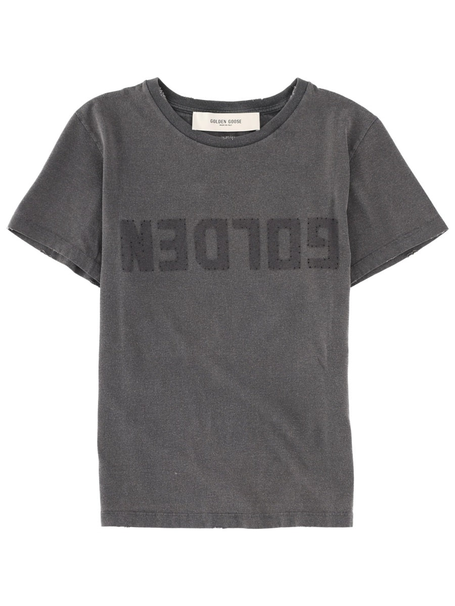 Golden Goose T shirt - Charcoal | 96f5da39fda6e8ca0f15ab45ac4a9b131b8672b2