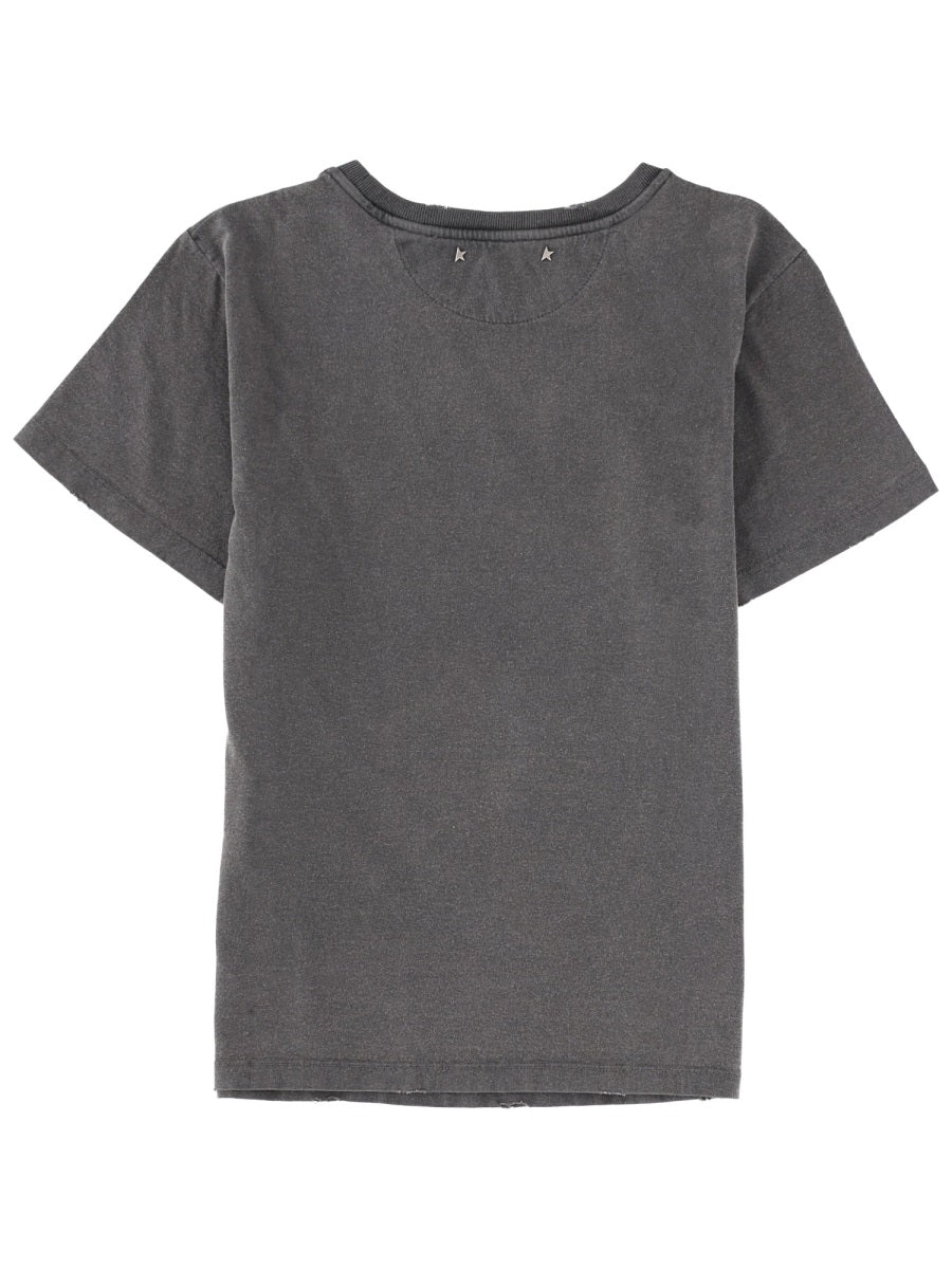 Golden Goose T shirt - Charcoal | d9a94304e2b0abb8bfb7c6b7f585123f286f5b26