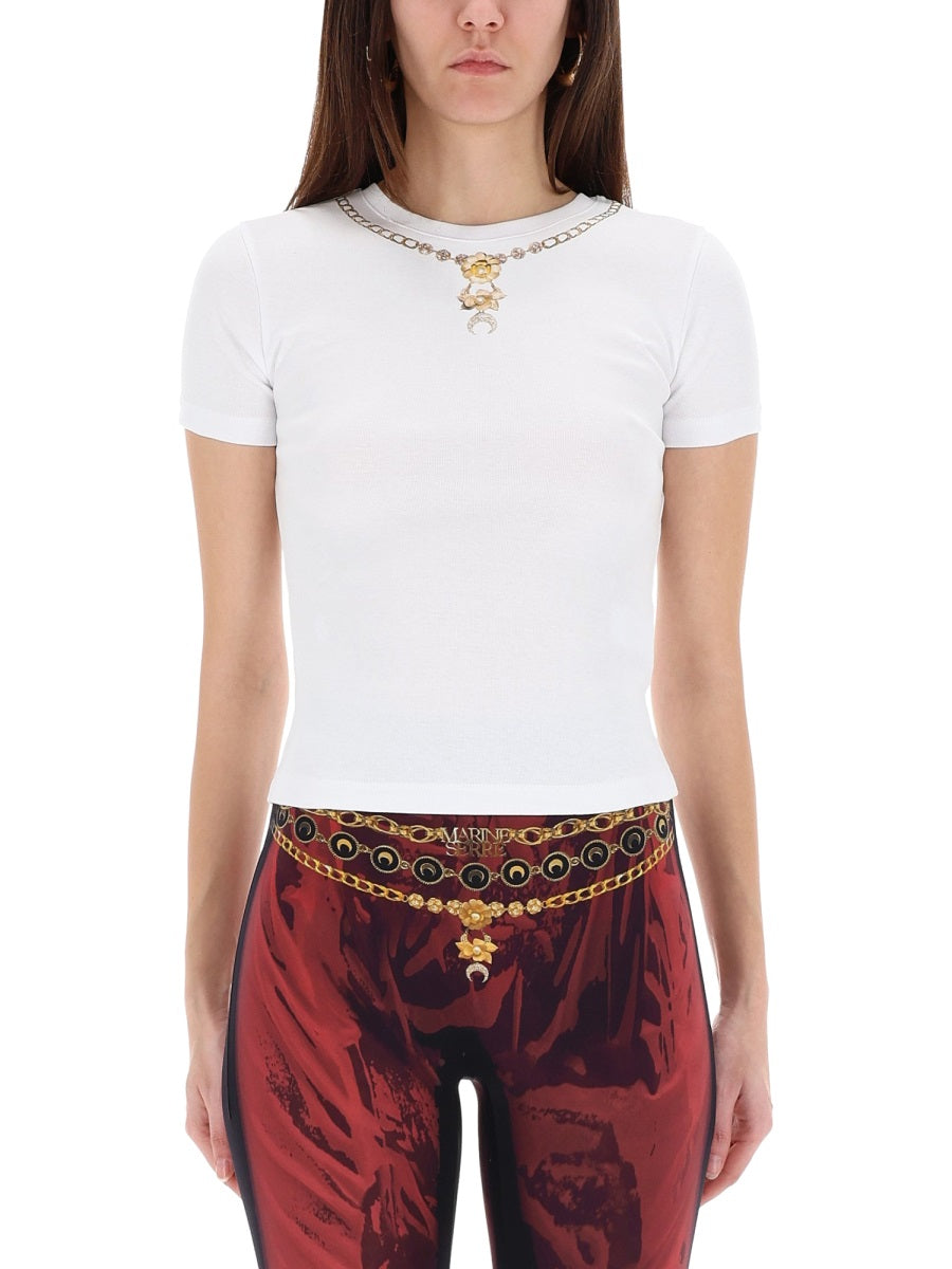 Marine Serre T shirt - White | a5c17ddfe575742569845f82a3c3894a8fe78ab3