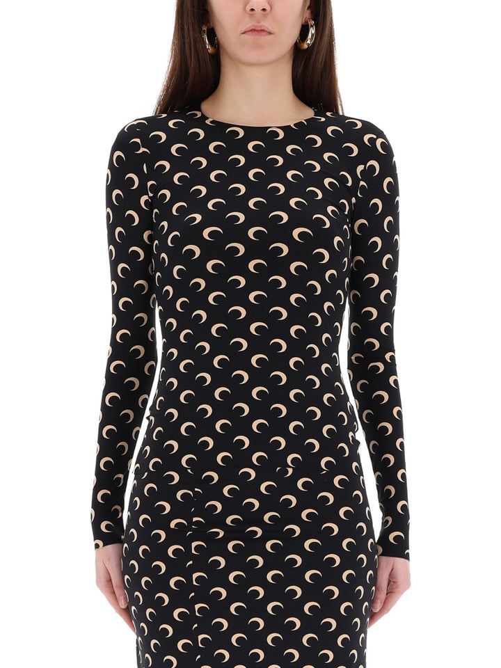 Marine Serre Top - Black | 3cd29dd238354d0bb33714d37860866f08a4f6c4