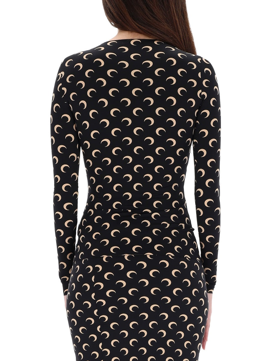 Marine Serre Top - Black | 17772801df15bf232e5061f46d672f026c1a9da2