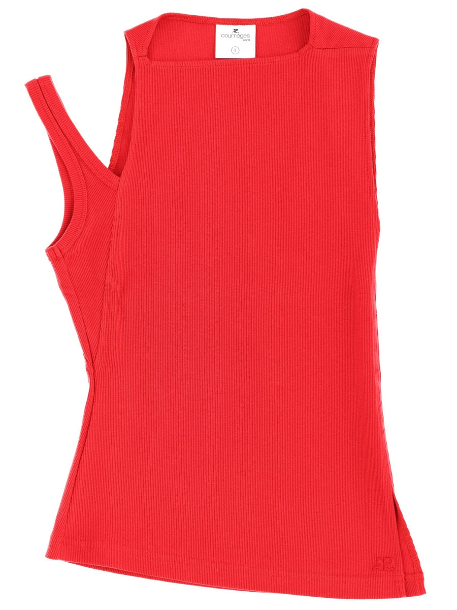 CourrèGes Top - Red | 7e1e61791c853e27a7c5bb24f06511c1dfa3bb61